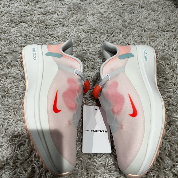 Nike React Ace Tour Flyease Golf Shoes Sail Mango - Picture 2 of 5